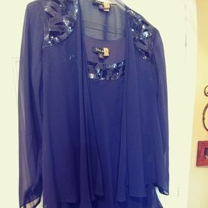 2 piece Navy cocktail/formal dress